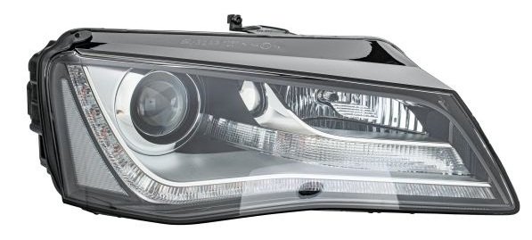 Hella priekšējais lukturis Audi A8/S8 (D4, 4H) 2009–2013 (pirms restailinga), labā puse, Bi-Xenon. OE 4H0941004AT