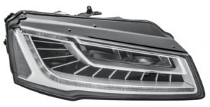 Hella priekšējais lukturis Audi A8/S8 (4H, D4 restailings) 2013–2018, labā puse, pilns LED. OE 4H0941774B