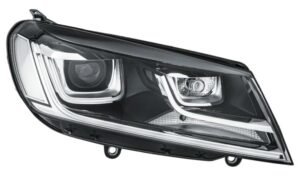 Hella priekšējais lukturis Volkswagen Touareg (II, 7P5/7P6 facelift) 2014–2018, labā puse, Bi-Xenon. OE 7P1941754B