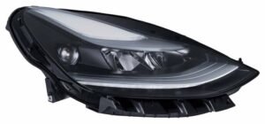 Hella priekšējais lukturis Tesla Model 3 (5YJ3) 2018– / Model Y (5YJY) 2019–, labā puse, pilns LED. OE 1514953-00-E