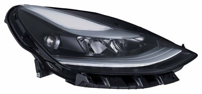 Hella priekšējais lukturis Tesla Model 3 (5YJ3) 2018– / Model Y (5YJY) 2019–, labā puse, pilns LED. OE 1514953-00-E