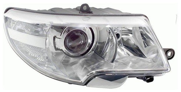Hella priekšējais lukturis Škoda Superb (II) 3T4 / 3T5 2008–2015, labā puse, Bi-Xenon. OE 3T1941018B
