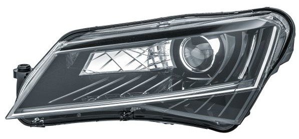 Hella priekšējais lukturis Škoda Superb (III), kreisā puse, Bi-Xenon. OE 3V1941017B