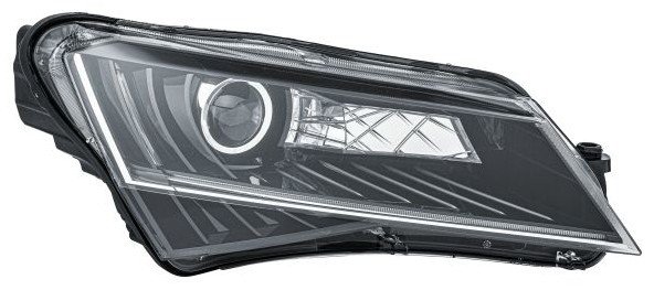 Hella priekšējais lukturis Škoda Superb (III), labā puse, Bi-Xenon. OE 3V1941018A