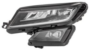 Hella priekšējais lukturis Škoda Kodiaq (I, NS7/NV7) 2016–2024, kreisā puse, pilns LED. OE 566941015H