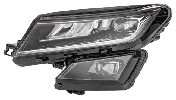 Hella priekšējais lukturis Škoda Kodiaq (I, NS7/NV7) 2016–2024, kreisā puse, pilns LED. OE 566941015H
