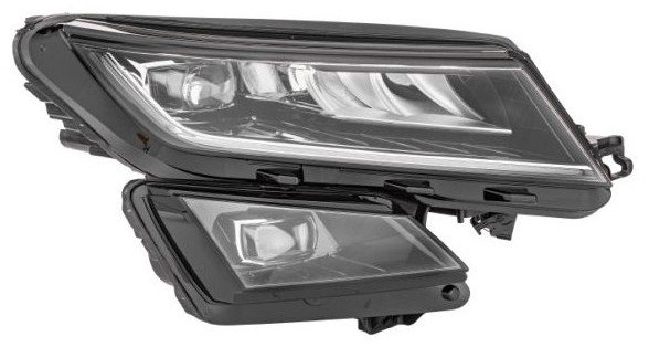 Hella priekšējais lukturis Škoda Kodiaq (I, NS7/NV7) 2016–2024, labā puse, pilns LED. OE 566941016H