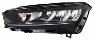 Hella priekšējais lukturis Škoda Enyaq iV (5AZ) / Enyaq Coupé iV (5AY) 2020–2024, kreisā puse, LED. OE 5LB941015