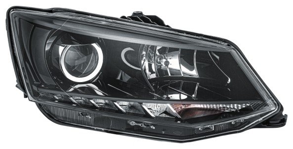 Hella priekšējais lukturis Škoda Fabia III (NJ3/NJ5) 2014–2018, labā puse, halogēns. OE 6V1941016B