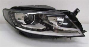 Priekšējais lukturis, labais, bi-ksenons (D3S/H7, ar dinamisko līkumu apgaismojumu, bez ksenona vadības bloka), Volkswagen CC (358) 2011–2016