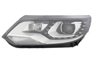 Priekšējais lukturis, kreisais, ksenons (D3S/H7, ar LED dienas gaismām un dinamisko līkumu apgaismojumu, bez ksenona bloka), Volkswagen Tiguan (I) 2011–2016