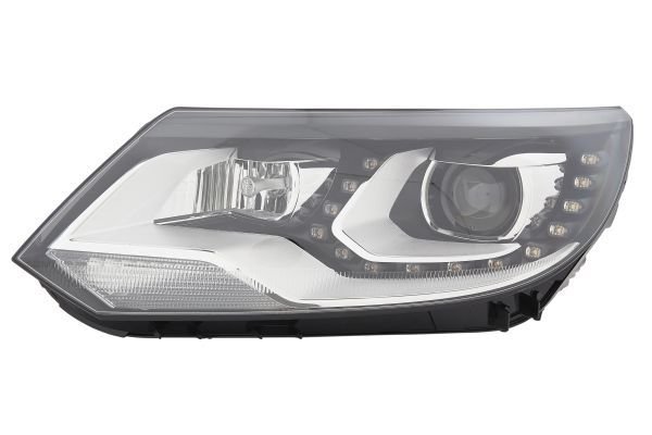 Priekšējais lukturis, kreisais, ksenons (D3S/H7, ar LED dienas gaismām un dinamisko līkumu apgaismojumu, bez ksenona bloka), Volkswagen Tiguan (I) 2011–2016