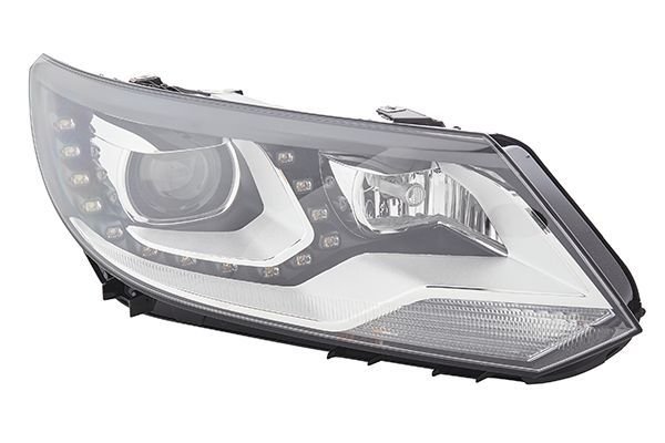 Priekšējais lukturis, labais, ksenons (D3S/H7, ar LED dienas gaismām un dinamisko līkumu apgaismojumu, bez ksenona bloka), Volkswagen Tiguan (I) 2011–2016