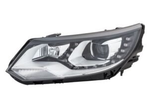 Priekšējais lukturis, kreisais, bi-ksenons (D3S/H7, ar LED dienas gaismām un dinamisko līkumu apgaismojumu), Volkswagen Tiguan (I) 2011–2017