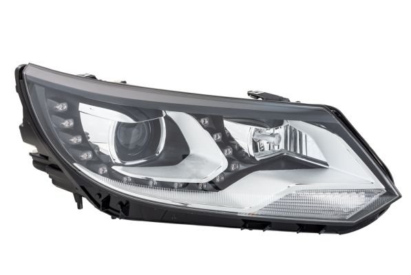 Priekšējais lukturis, labais, bi-ksenons (D3S/H7, ar LED dienas gaismām un dinamisko līkumu apgaismojumu), Volkswagen Tiguan (I) 2011–2017