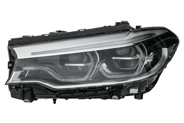 Priekšējais lukturis, kreisais, pilns LED (ar dinamisko līkumu apgaismojumu), BMW 5 (G30) 2017–2020, Hella
