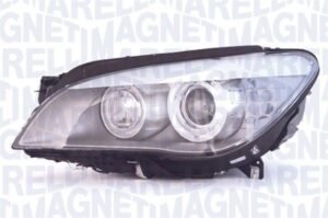 Priekšējais lukturis, labais, bi-ksenons (D1S/H3/H8, ar dinamisko līkumu apgaismojumu), BMW 7 (F01, F02) 2008–2012, Magneti Marelli