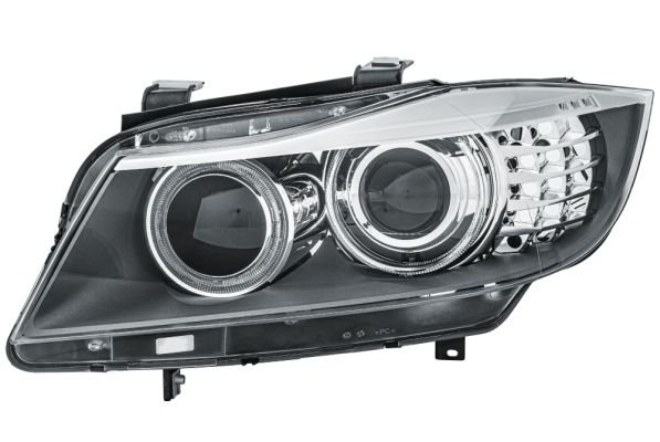 Priekšējais lukturis, kreisais, bi-ksenons (D1S/H8, bez ksenona bloka), BMW 3 (E90, E91) 2008–2012, Hella