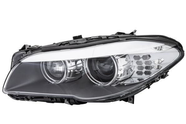 Priekšējais lukturis, kreisais, bi-ksenons (D1S/H7, ar dinamisko līkumu apgaismojumu), BMW 5 (F10, F11) 2010–2013