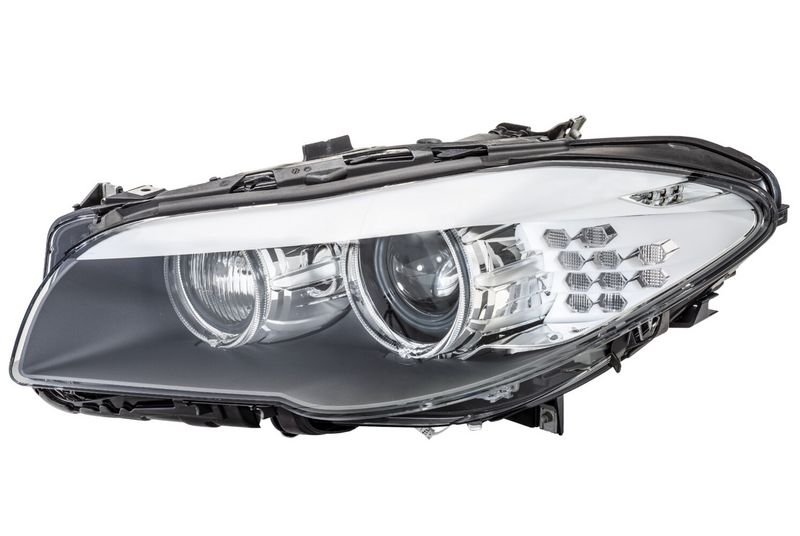 Priekšējais lukturis, kreisais, bi-ksenons (D1S/H7, ar dinamisko līkumu apgaismojumu), BMW 5 (F10, F11) 2010–2013