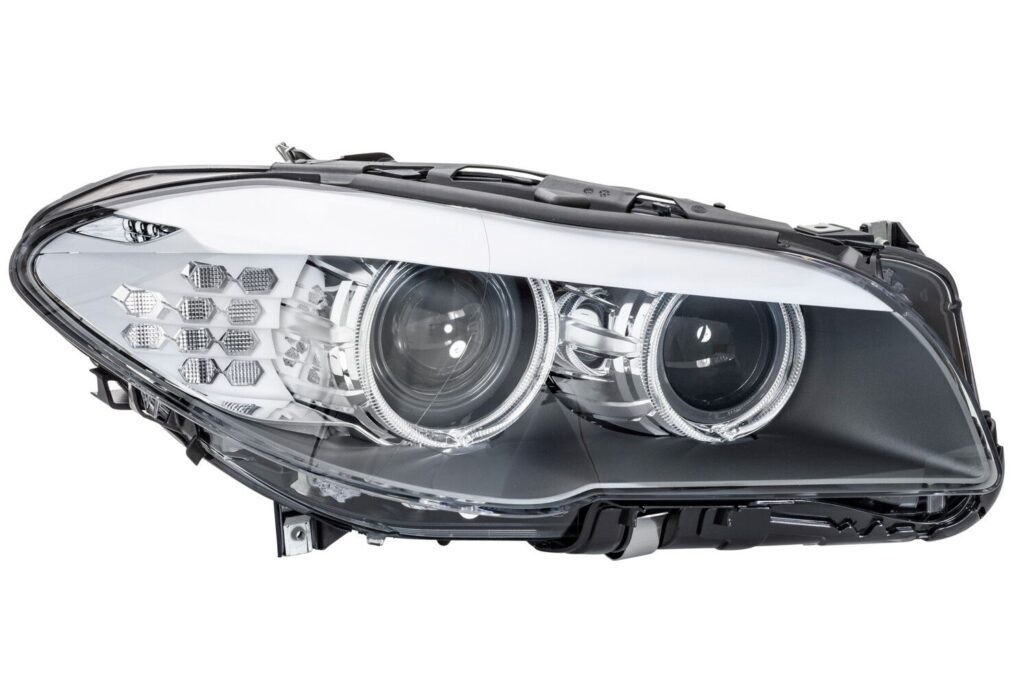 Priekšējais lukturis, labais, bi-ksenons (D1S, bez ksenona bloka), BMW 5 (F10, F11) 2010–2013
