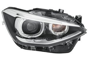 Priekšējais lukturis, labais, bi-ksenons (D1S, bez līkumu apgaismojuma), BMW 1 (F20, F21) 2011–2015