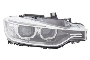 Priekšējais lukturis, labais, bi-ksenons (D1S, ar LED dienas gaitas lukturi un dinamisko līkumu apgaismojumu), BMW 3 (F30, F31) 2011–2015, Hella