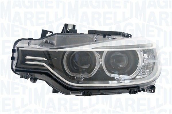Front headlight, right, bi-xenon (with dynamic bend lighting, without bulbs or holders), BMW 3 (F30, F31) 2011–2015, Magneti Marelli