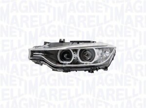 Priekšējais lukturis, kreisais, bi-ksenons (D1S, ar līkumu apgaismojumu), BMW 3 (F30, F31) 2011–2015, Magneti Marelli