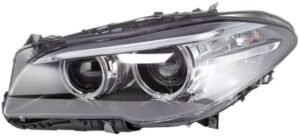 Priekšējais lukturis, kreisais, bi-ksenons (D1S/H7, ar dinamisko līkumu apgaismojumu), BMW 5 (F10, F11) 2013–2017