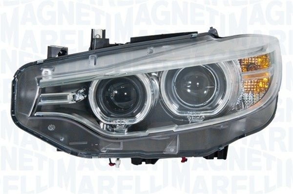 Priekšējais lukturis, labais, bi-ksenons (D1S, ar dinamisko līkumu apgaismojumu, bez LED dienas gaismām), BMW 4 (F32, F33, F36) 2013–2017