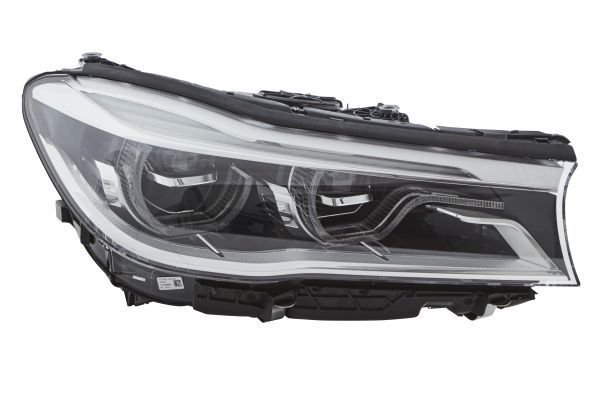 Priekšējais lukturis, labais, pilns LED (ar dinamisko līkumu apgaismojumu), BMW 7 (G11, G12) 2015–2019