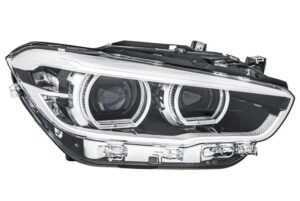 Priekšējais lukturis, labais, pilns LED (ar LED dienas gaismām un dinamisko līkumu apgaismojumu), BMW 1 (F20, F21) 2015–2019