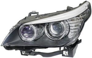 Priekšējais lukturis, labais, bi-ksenons (H8), BMW 5 (E60, E61) 2007–2010
