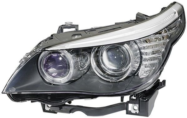 Priekšējais lukturis, labais, bi-ksenons (H8), BMW 5 (E60, E61) 2007–2010