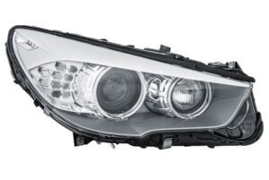 Priekšējais lukturis, labais, bi-ksenons (D1S/H7, ar dinamisko līkumu apgaismojumu), BMW 5 Gran Turismo (F07) 2010–2017