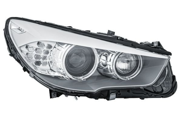 Priekšējais lukturis, labais, bi-ksenons (D1S/H7, ar dinamisko līkumu apgaismojumu), BMW 5 Gran Turismo (F07) 2010–2017