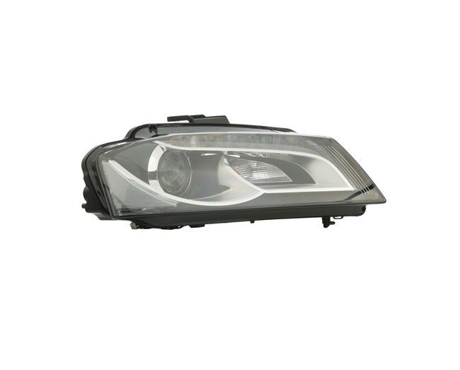 Priekšējais lukturis, labais, bi-ksenons (PS19W, W5W, PSY24W, LED, D3S), Audi A3 (8P) 2008–2012