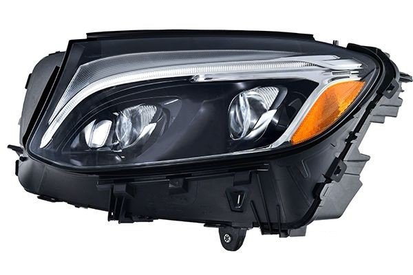 Front headlight, left, full LED (without bend lighting), Mercedes-Benz GLC (X253) 2015–2022, Hella