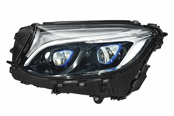 Priekšējais lukturis, kreisais, pilns LED (ar dinamisko līkumu apgaismojumu), Mercedes-Benz GLC (X253) 2015–2022, Hella