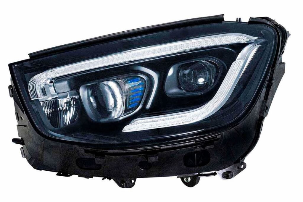 Priekšējais lukturis, kreisais, pilns LED (ar dinamisko līkumu apgaismojumu), Mercedes-Benz GLC (X253) 2019–2022