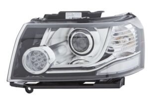 Priekšējais lukturis, kreisais, halogēns (HB3, PY21W, ar LED dienas gaismām), Land Rover Freelander 2 (L359) 2012–2014
