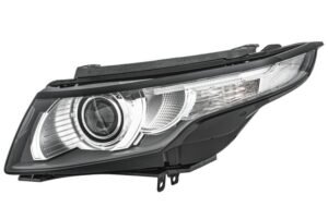 Priekšējais lukturis, kreisais, halogēns (HB3, PSY24W, ar LED dienas gaismām), Land Rover Range Rover Evoque (L538) 2011–2015